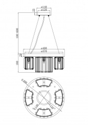 Подвесной светильник Maytoni MOD083PL-04CH