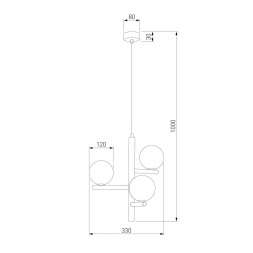 Подвесная люстра TK Lighting 10271 Estera Wood
