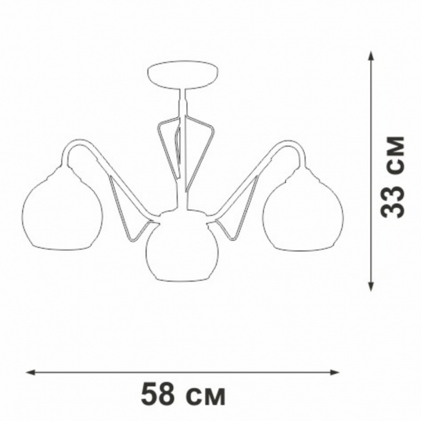 Потолочная люстра Vitaluce V3951-7/3PL