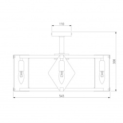 Потолочная люстра Eurosvet Aragon 60126/5 черный Smart