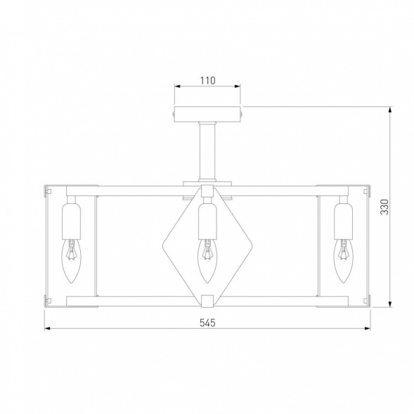 Потолочная люстра Eurosvet Aragon 60126/5 черный Smart