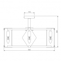Потолочная люстра Eurosvet Aragon 60126/5 черный Smart