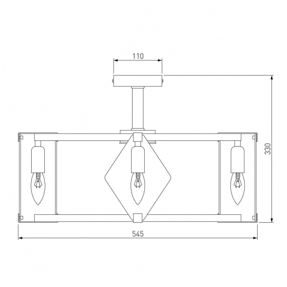 Потолочная люстра Eurosvet Aragon 60126/5 черный Smart