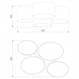 Потолочная люстра TK Lighting 3163 Cordoba