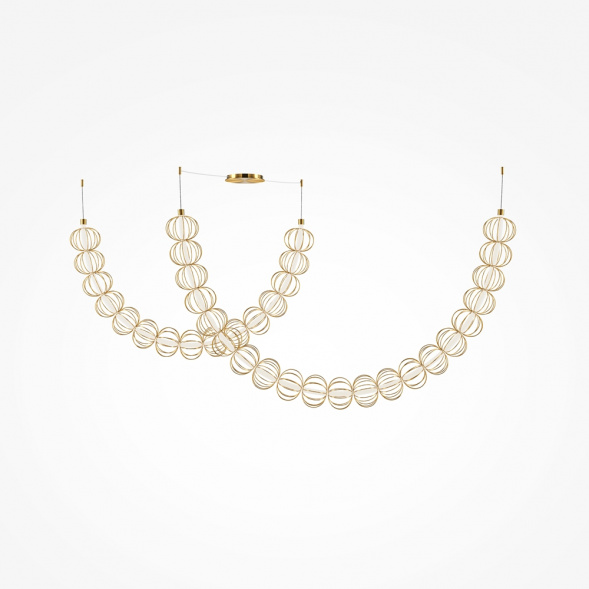 Подвесной светодиодный светильник Maytoni Golden Cage MOD216PL-L55G3K