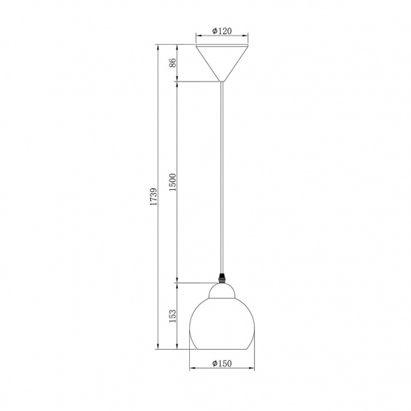 Подвесной светильник Escada Solo 10178/1S Black