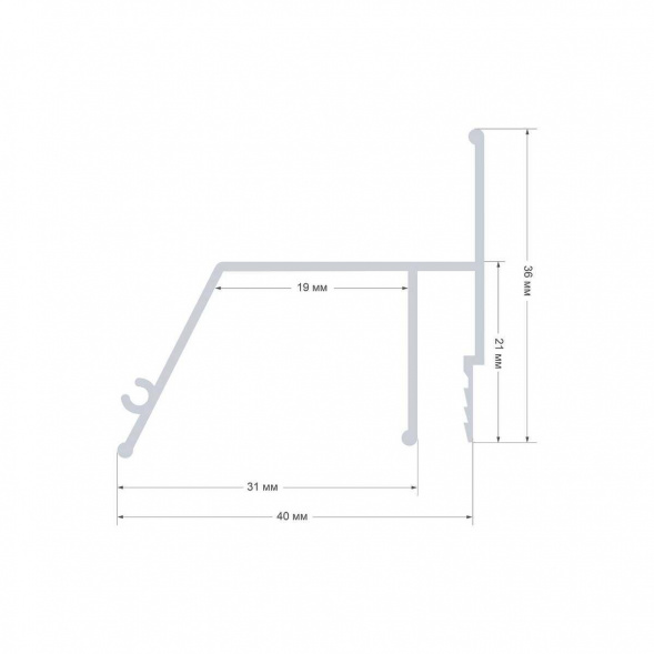 Профиль для натяжного потолка Apeyron 08-60