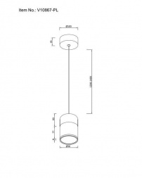 Подвесной светодиодный светильник Moderli Rinna V10867-PL