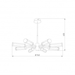 Подвесная светодиодная люстра Eurosvet Stark 50386 LED