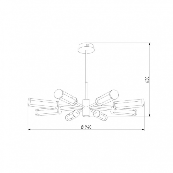 Подвесная светодиодная люстра Eurosvet Stark 50386 LED