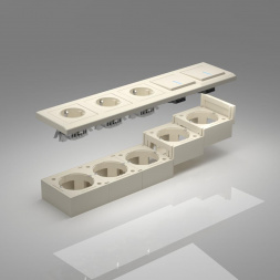 Коробка для накладного монтажа Werkel слоновая кость W8000003 4690389170836