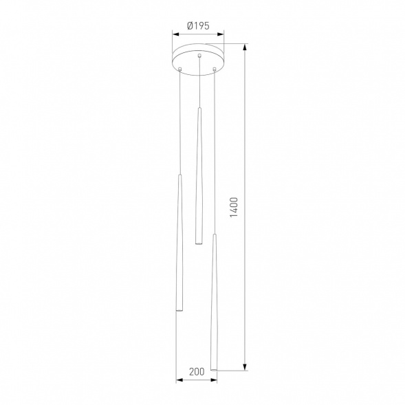 Подвесная люстра TK Lighting 10113 Piano