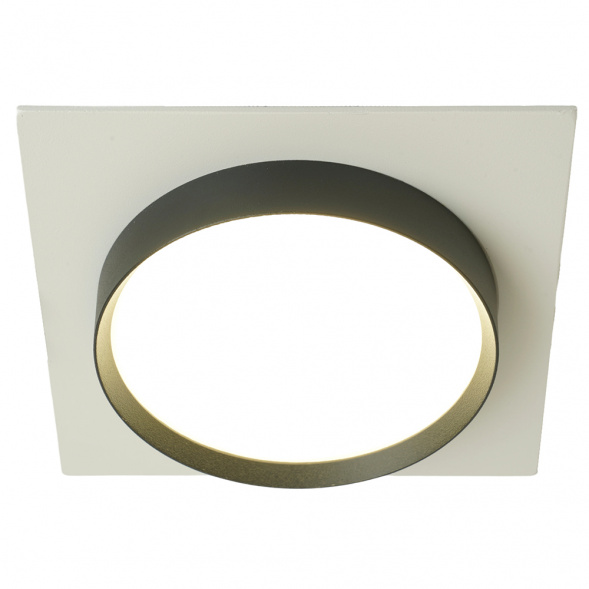 Светильник встраиваемый Feron DL506 потолочный GX53 белый + черный квадрат 51359