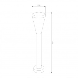 Уличный светильник Elektrostandard 1417 Techno серый a049714