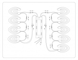 Потолочная светодиодная люстра Ambrella light Acrylica Original FA4547