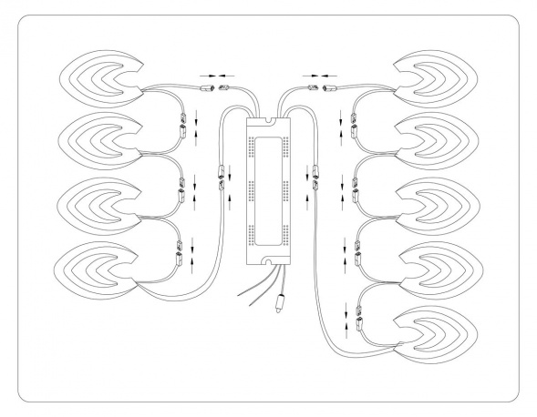 Потолочная светодиодная люстра Ambrella light Acrylica Original FA4547