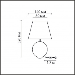 Настольная лампа Lumion Moderni Tapala 8140/1T