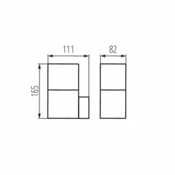 Фасадный светильник Kanlux VADRA 16L-UP 29010