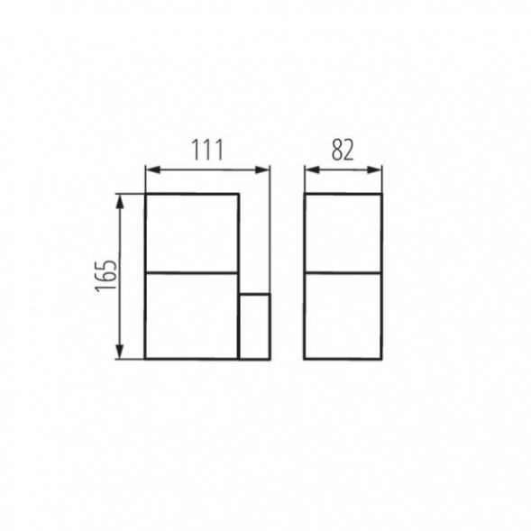 Фасадный светильник Kanlux VADRA 16L-UP 29010