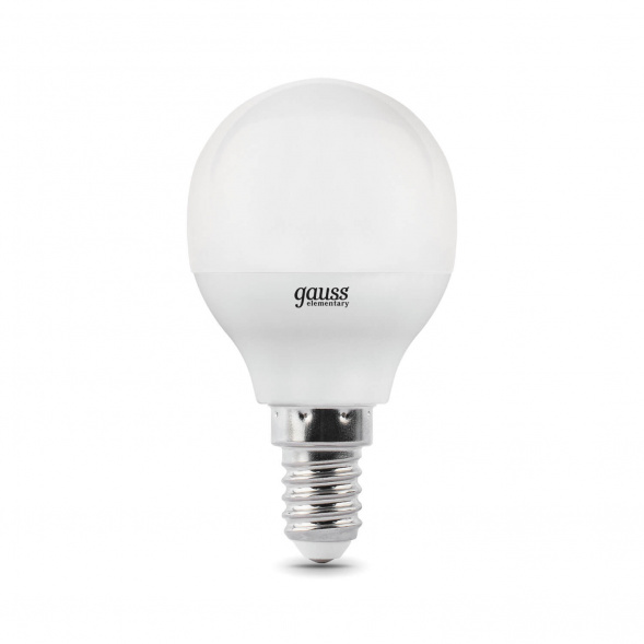 Лампа светодиодная Gauss E14 10W 4100K матовая 53120