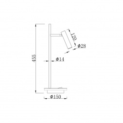 Настольная лампа Maytoni Estudo Z010TL-L8B3K
