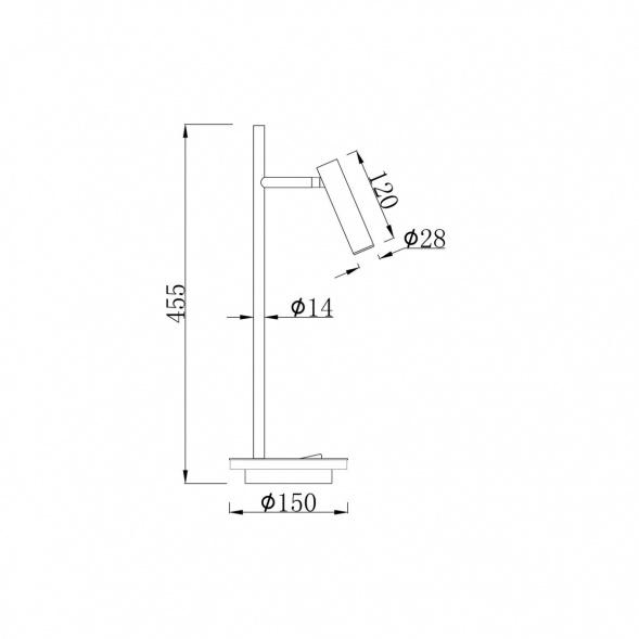 Настольная лампа Maytoni Estudo Z010TL-L8B3K