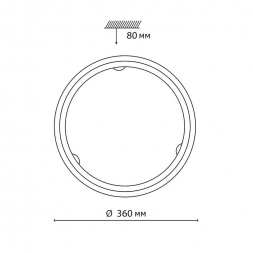 Настенно-потолочный светодиодный светильник Sonex Snok Provence 7605/BL
