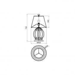 Настольная лампа Vele Luce Helen VL4263N11