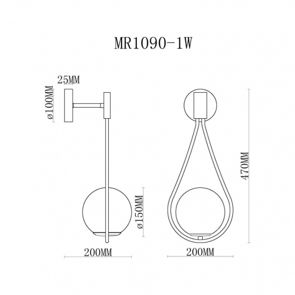 Бра MyFar Florenz MR1090-1W