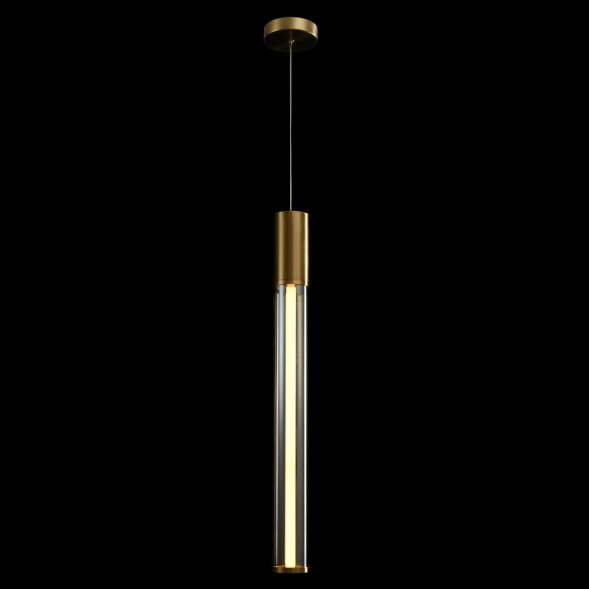 Подвесной светодиодный светильник Crystal Lux Lineup SP11W Led Brass