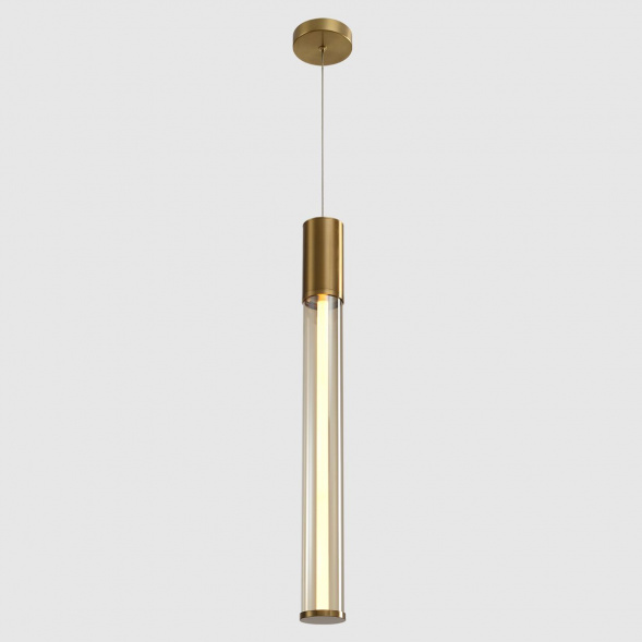 Подвесной светодиодный светильник Crystal Lux Lineup SP11W Led Brass