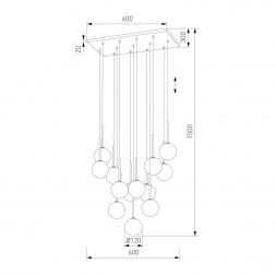 Подвесная люстра TK Lighting 10079 Martin