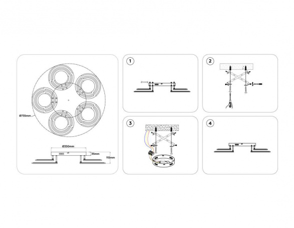 Светильник потолочный Ambrella light ACRYLICA FA8944