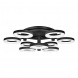 Потолочная светодиодная люстра iLedex Jomo FS-014-X9 108W BK
