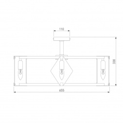 Потолочная люстра Eurosvet Aragon 60126/8 черный Smart