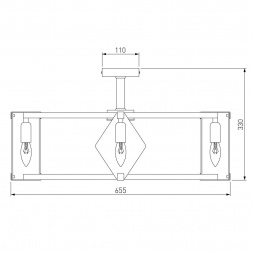 Потолочная люстра Eurosvet Aragon 60126/8 черный Smart