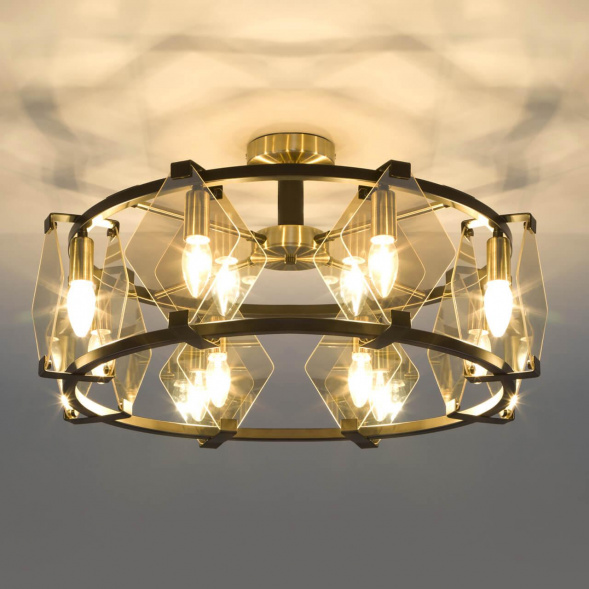 Потолочная люстра Eurosvet Aragon 60126/8 черный Smart