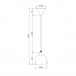 Подвесной светильник Escada Solo 10178/1S White
