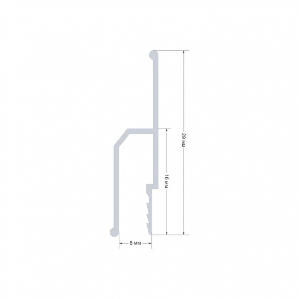 Профиль для натяжного потолка Apeyron 08-61