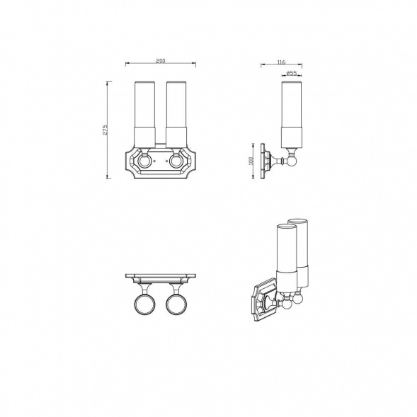 Бра Lucia Tucci Vet W5850.2 Chrome