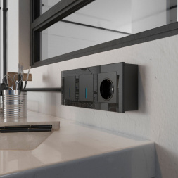 Коробка для накладного монтажа Werkel черный W8000008 4690389170850