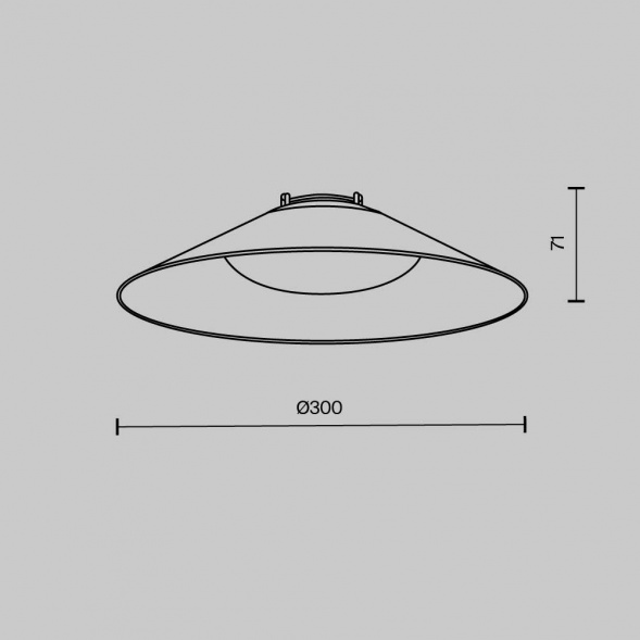 Подвесной светодиодный светильник Maytoni Technical Pendant system Parity Campana TR127B-12W4K-B