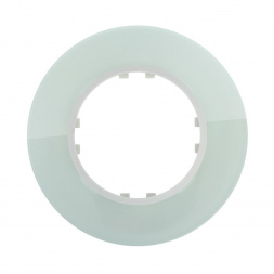 Рамка LK Studio 1-постовая круглая из натурального светлого стекла Vintage 889111-1