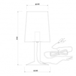 Настольная лампа Lucide Louis 78575/35/31