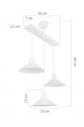 Подвесная люстра Toplight Delilah TL1606H-03WH