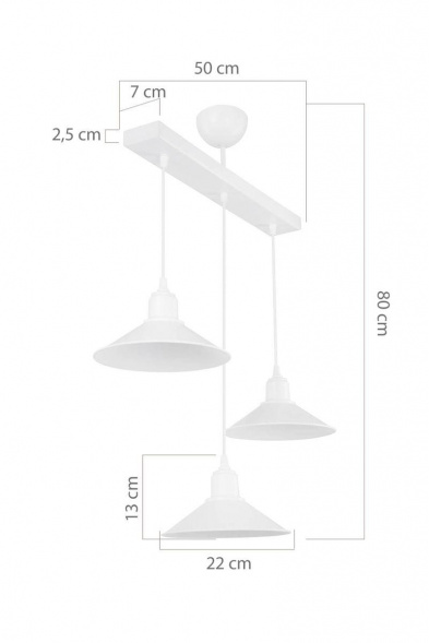 Подвесная люстра Toplight Delilah TL1606H-03WH