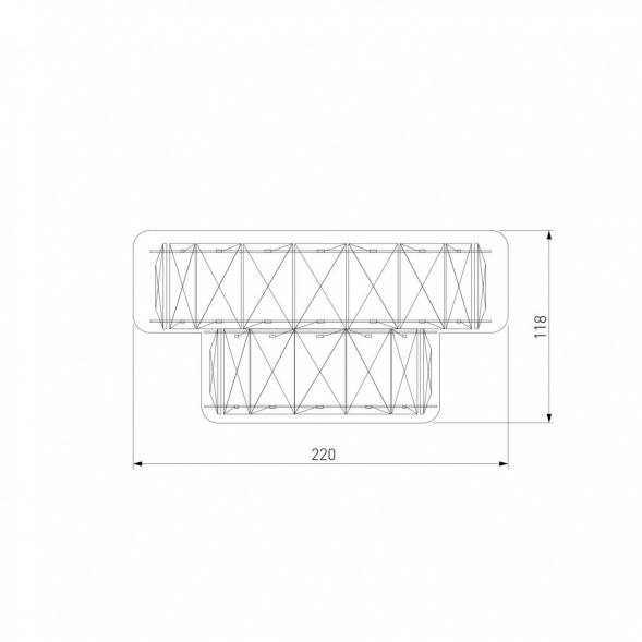 Настенный светодиодный светильник Eurosvet Grasia 90059/2 хром