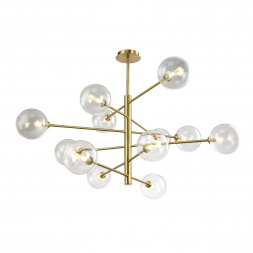 Подвесная люстра Crystal Lux Marzo SP12 Bronze/Transparente