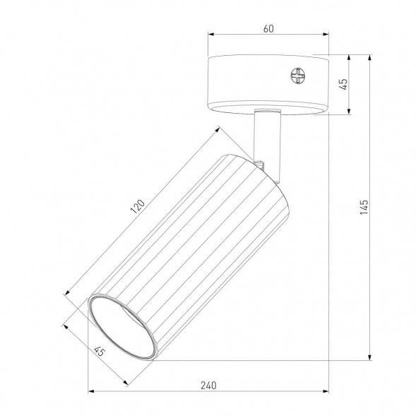 Светодиодный спот Eurosvet Arris 20098/1 Led черный