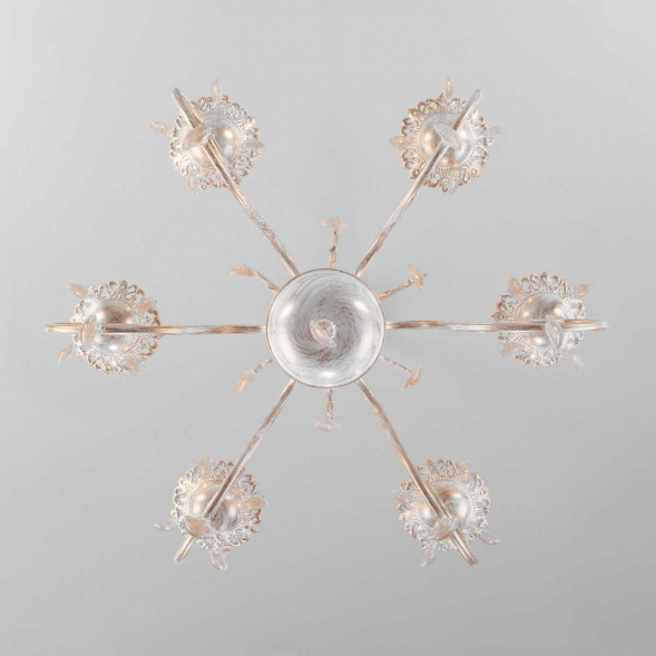 Подвесная люстра Eurosvet 10009/6 золото с белым